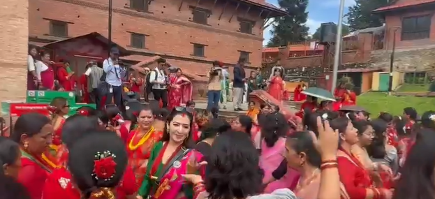 नेपाल में मनाया जा रहा है ‘हरितालिका ताज’ का त्यौहार