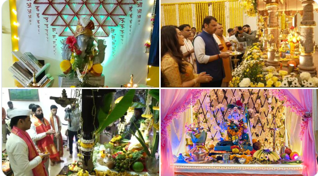 सर्वत्र गणेशोत्सवाचा उत्साह