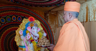 Ganesh Chaturthi Celebrated at BAPS Hindu Mandir in Abu Dhabi