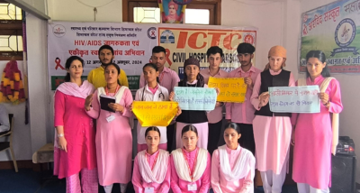 करसोग में चलाया जा रहा है एचआईवी/एड्स जागरूकता एवं एकीकृत स्वास्थ्य जांच अभियान