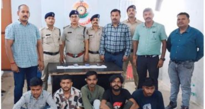दुर्ग पुलिस ने मादक पदार्थ चिट्टा बेचने वाले 5 आरोपियों को गिरफ्तार किया