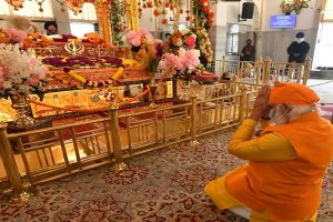 प्रधानमंत्री नरेन्‍द्र मोदी ने गुरू ग्रंथ साहिब के प्रकाश पर्व के अवसर पर देशवासियों को बधाई दी है