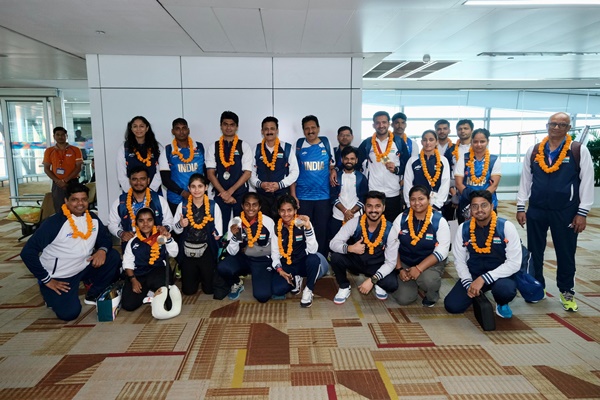 Indian para badminton team returns to India with pride and medals from Paris Paralympics