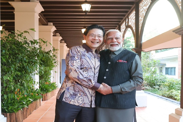 प्रधानमंत्री नरेंद्र मोदी आज कई मुद्दों पर करेंगे सिंगापुर के प्रधानमंत्री लॉरेंस वोंग से बातचीत
