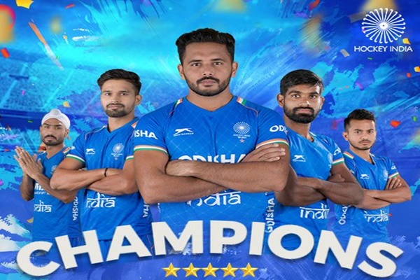 ہاکی میں بھارت نے Hulunbuir میں میزبان چین کو ایک-صفر سے شکست دے کر ریکارڈ پانچویں مرتبہ مردوں کی ایشین چمپئنز ٹرافی حاصل کرلی ہے