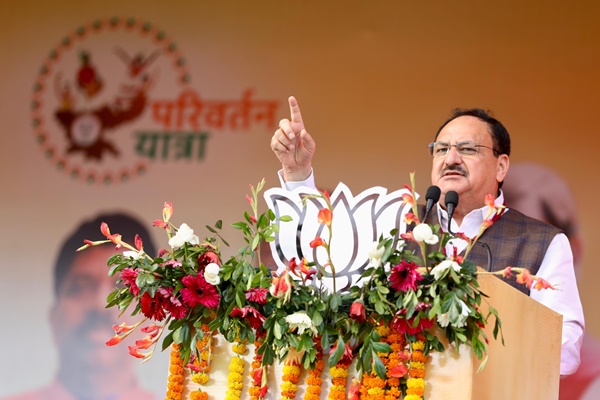 BJP President JP Nadda Accuses JMM-RJD-Congress Alliance of Betraying Jharkhand’s Tribal Community