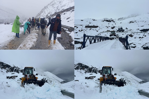 North Sikkim Sees Early Snowfall and Heavy Rains; IMD issues red alert