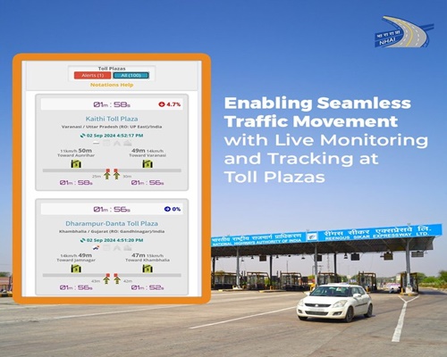 NHAI identifies 100 toll plazas for live monitoring on GIS based software to enhance seamless movement at Toll Plazas
