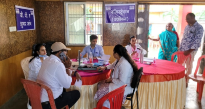 छत्तीसगढ़ में रायपुर जिले के तिल्दा ब्लॉक में अडाणी फाउंडेशन द्वारा निःशुल्क स्वास्थ्य शिविर का आयोजन किया गया