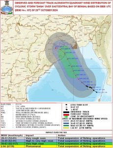 भारतीय तट रक्षक- आईसीजी ने चक्रवात दाना की दस्‍तक से पहले जान-माल के नुकसान से बचने के लिए कई प्रबंध किए हैं