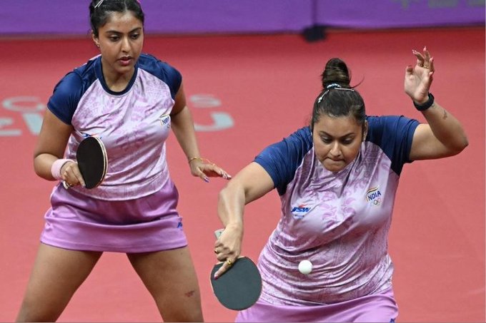 एशियाई टेबल टेनिस चैंपियनशिपः महिला डबल्‍स के सेमीफाइनल में पहुंँची यहिका मुखर्जी और सुतिर्था मुखर्जी की जोड़ी