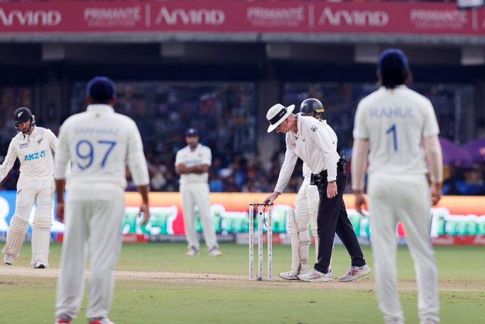 Cricket: New Zealand to start 2nd innings against India on 5th day of opening Test in Bengaluru
