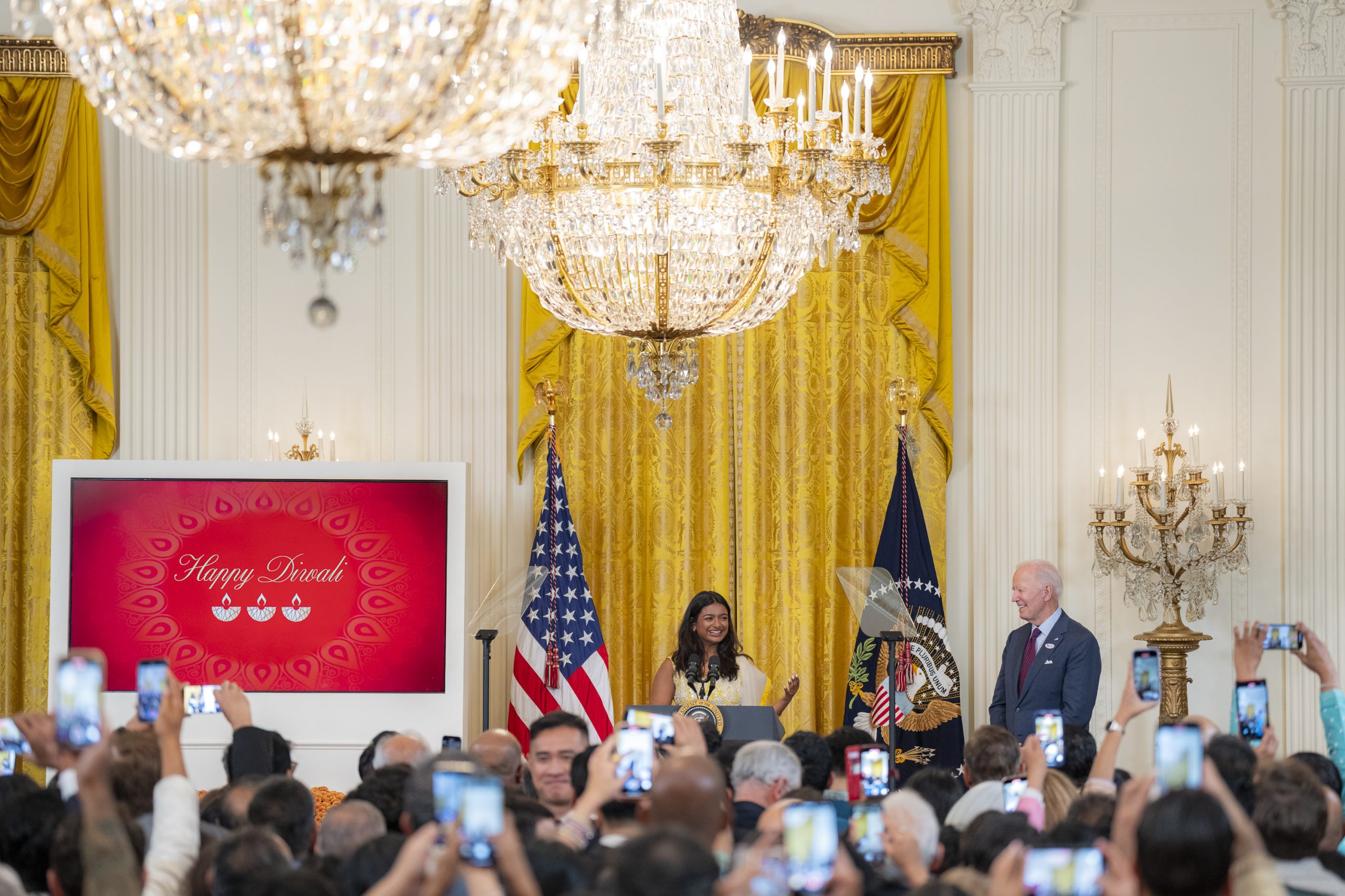 अमरीका में व्हाइट हाउस में भारतीय समुदाय के लिए दिवाली समारोह का आयोजन किया गया