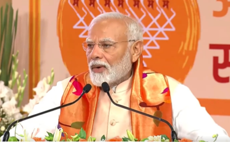 मराठीला अभिजात भाषेचा दर्जा दिल्याबद्दल राज्य सरकारकडून प्रधानमंत्री नरेंद्र मोदी यांचा सत्कार