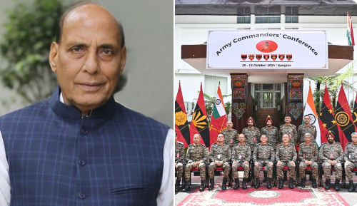 सेना कमांडरों के सम्‍मेलन में भाग लेने के लिए दो दिवसीय दौरे पर आज सिक्किम पहुंच रहे हैं रक्षामंत्री राजनाथ सिंह