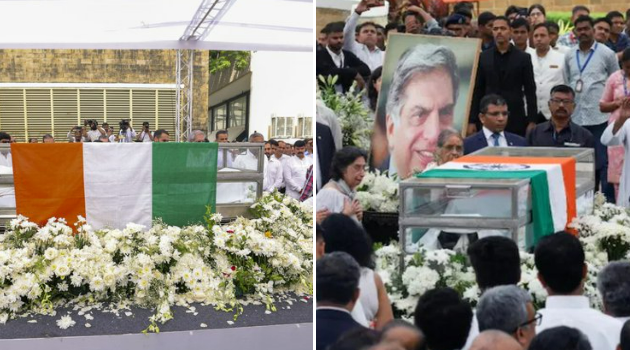 ज्येष्ठ उद्योगपती रतन टाटा यांच्या पार्थिवावर शासकीय इतमामात अंत्यसंस्कार