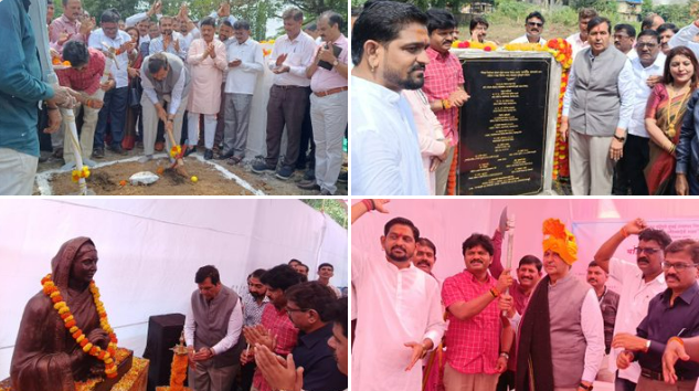 मंत्री मंगलप्रभात लोढा यांच्या हस्ते पुण्यश्लोक अहिल्यादेवी भवनाचं भूमीपूजन