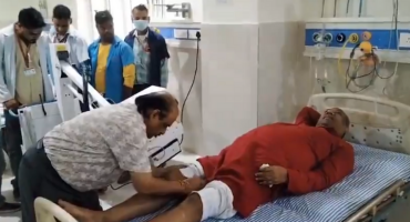 उत्तर प्रदेश के कैबिनेट मंत्री डॉ0 संजय निषाद प्रतापगढ़ में सड़क हादसे में हुए घायल