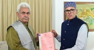 National Conference Vice President Omar Abdullah stakes claim to form a new government in J&K