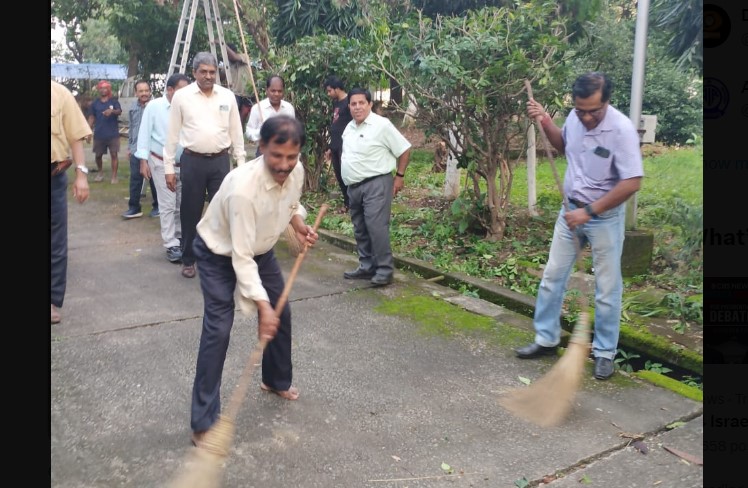 आकाशवाणी रांची मे स्वच्छता ही सेवा-2024 के तहत चलाये जा रहे स्वच्छता अभियान का आज समापन