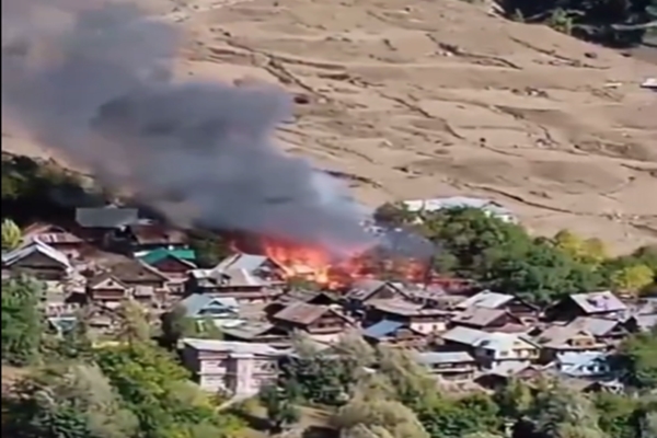 J&K: Fire destroys 35 houses in Mulwarwan village