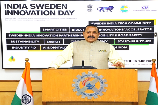 Union Minister Jitendra Singh calls for enhanced India-Sweden collaboration in research & innovation