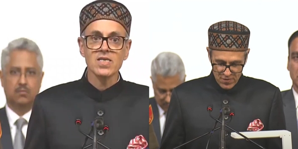 نیشنل کانفرنس کے لیڈر عمر عبداللہ نے مرکز کے زیر انتظام علاقے جموں و کشمیر کے وزیر اعلیٰ کے طور پر حلف لے لیا ہے