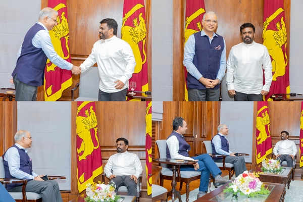 India’s High Commissioner to Sri Lanka Santosh Jha meets President Anura Kumara Dissanayake to congratulate him on election victory