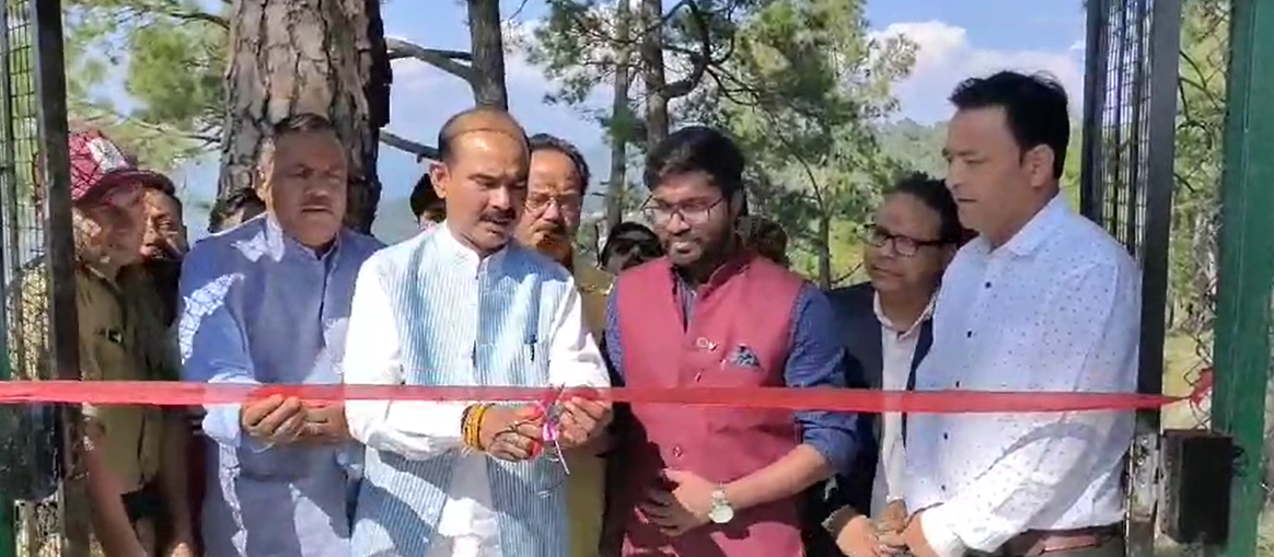 अल्मोड़ा छावनी क्षेत्र के डियोली डांडा में एडवेंचर पार्क का लोकार्पण
