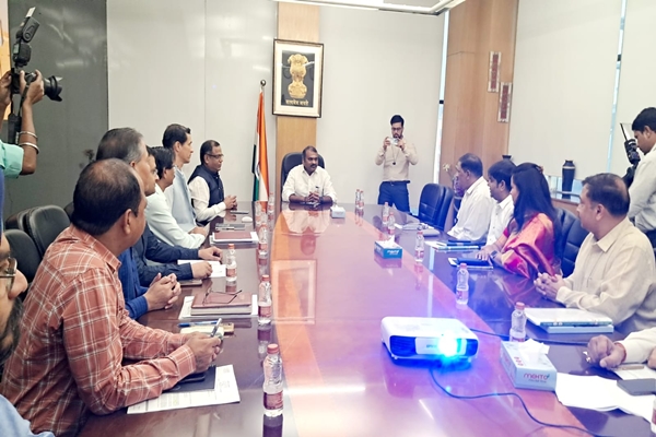 MoS L Murugan visits BECIL, discusses various issues with officials