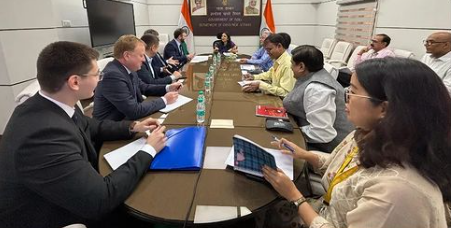 रूस के प्रतिनिधिमंडल ने उपभोक्ता मामलों के विभाग की सचिव निधि खरे से मुलाकात की