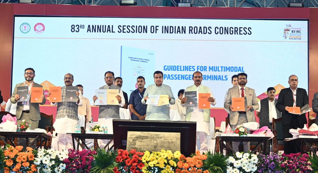 रायपुर में आयोजित भारतीय सड़़क कांग्रेस का वार्षिक अधिवेशन आज सम्‍पन्‍न होगा