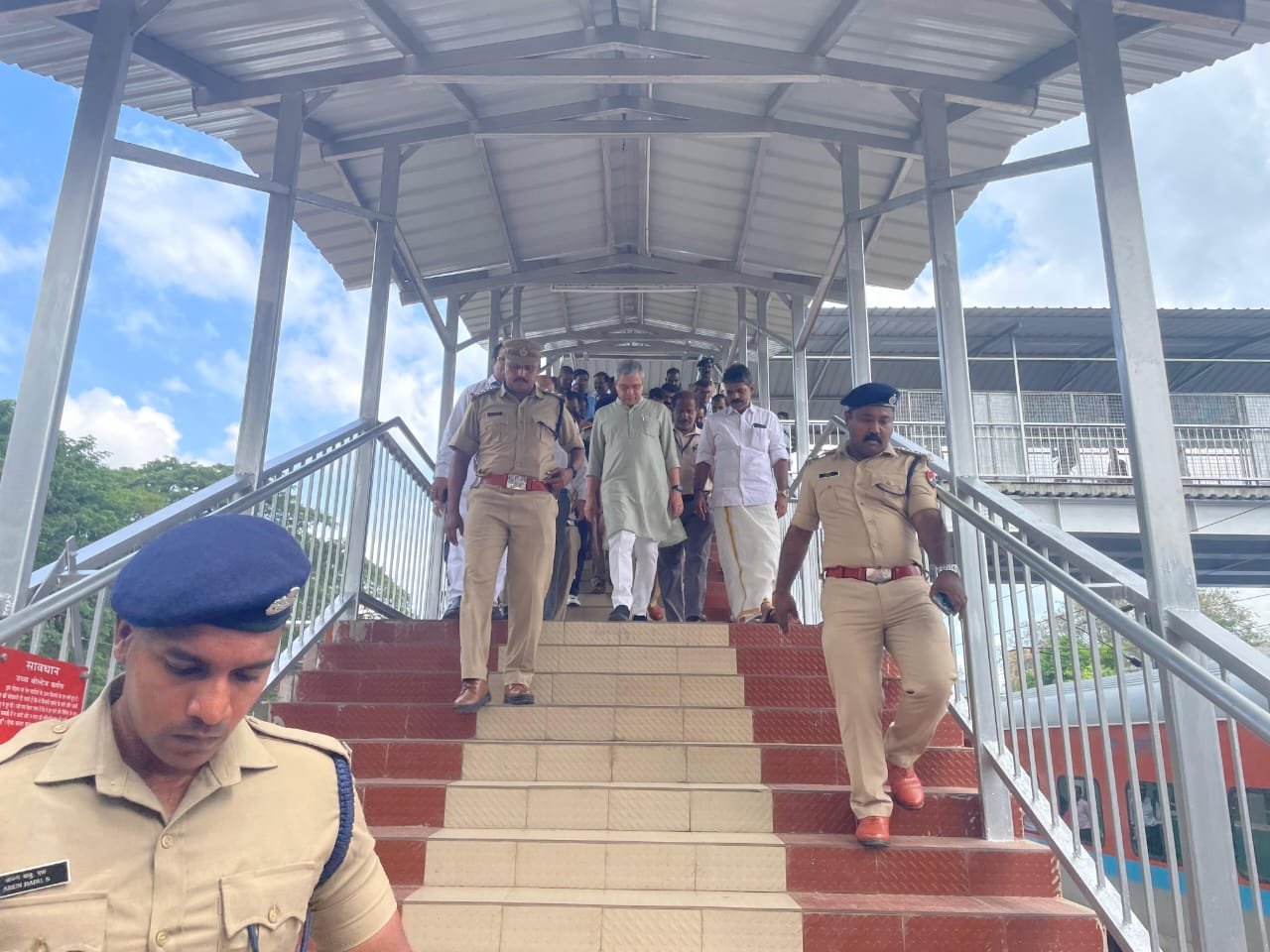 Union Minister Ashwini Vaishnaw arriveas in Kerala on a day visit