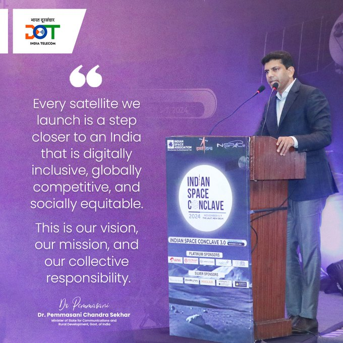 Government says, Satellite Communication (Satcom) will not compete with ground-based mobile networks, but complement them
