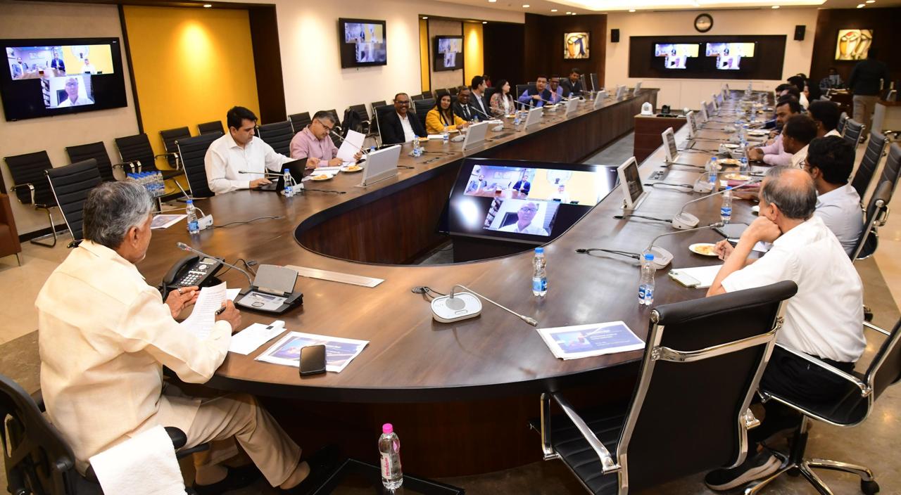 Andhra Pradesh CM Chandrababu Naidu Hold talks with leaders in Co-working, GCCs, and high-tech development