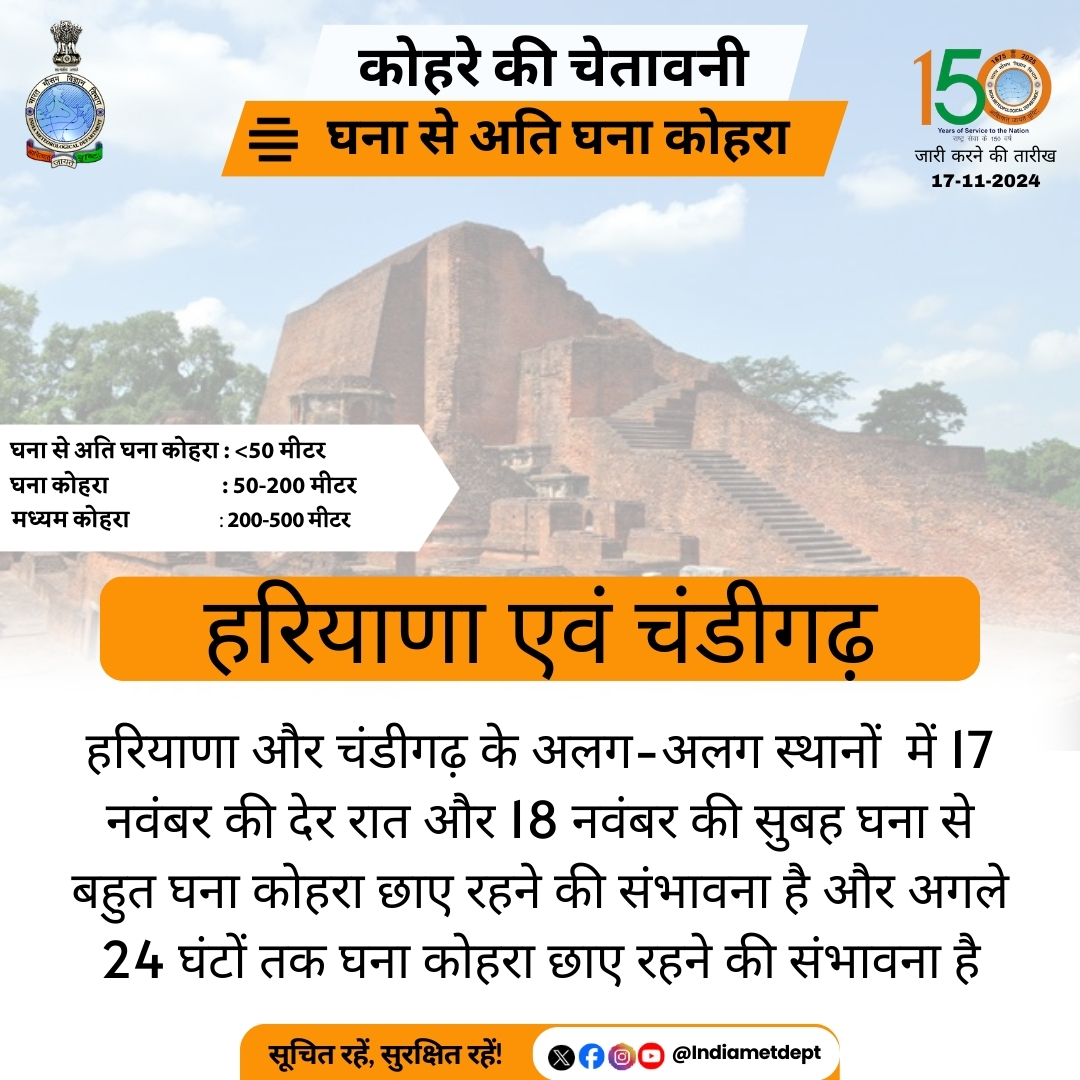 उत्तर-पश्चिम भारत के अधिकांश क्षेत्रों में अगले चार दिनों तक न्यूनतम तापमान में दो से तीन डिग्री सेल्सियस की गिरावट का अनुमान