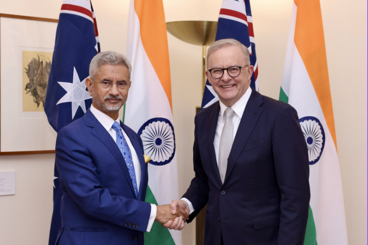 EAM Dr. S Jaishankar calls on Australian PM Anthony Albanese in Canberra