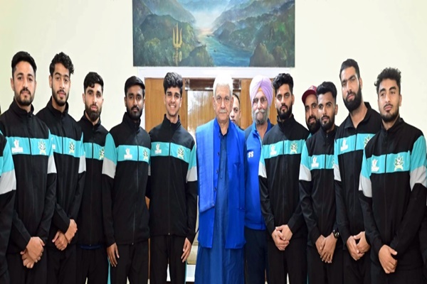 J&K LG Manoj Sinha extends best wishes to state football team for Santosh Trophy 2024