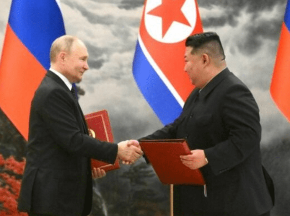 Russian President Vladimir Putin signs treaty establishing comprehensive strategic partnership with North Korea