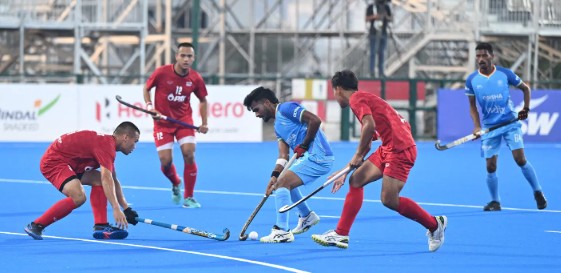 मस्‍कट में जूनियर हॉकी एशिया कप टूर्नामेंट में भारत ने पहले मैच में थाइलैंड को 11-0 से हराया