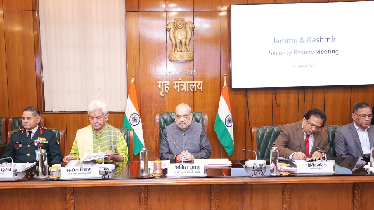 In line with PM Modi’s Zero Tolerance Policy against terrorism, govt will achieve goal of terror-free J&k: HM Amit Shah