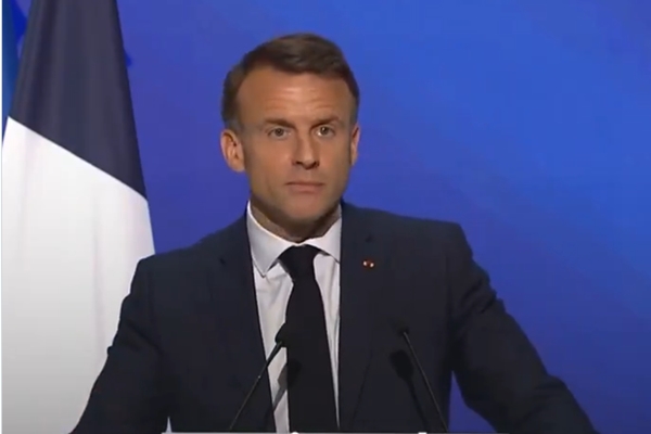 French President urges unconditional Gaza ceasefire, calls for joint UK-France push to recognise Palestine