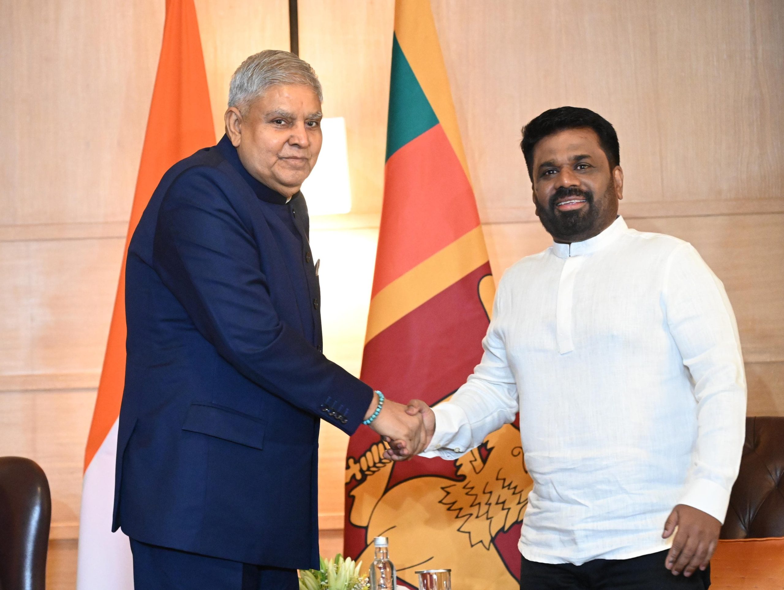 उपराष्‍ट्रपति जगदीप धनखड़ ने नई दिल्‍ली में श्रीलंका के राष्‍ट्रपति अनुराकुमारा दिसानायके से मुलाकात की