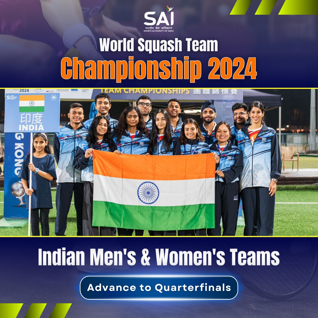 India’s Squash Teams Shine at World Championships, Women Defeat Australia, Men Beat Malaysia