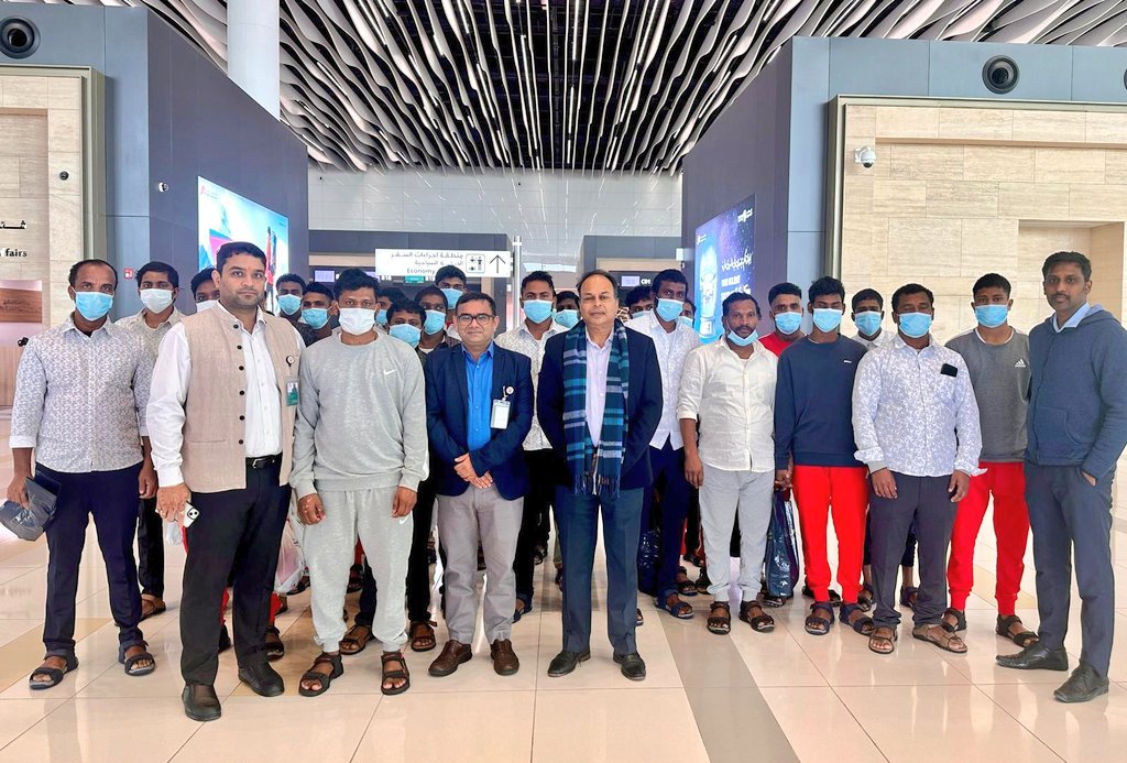 Twenty-eight Tamil Nadu fishermen released from Bahraini jail return home