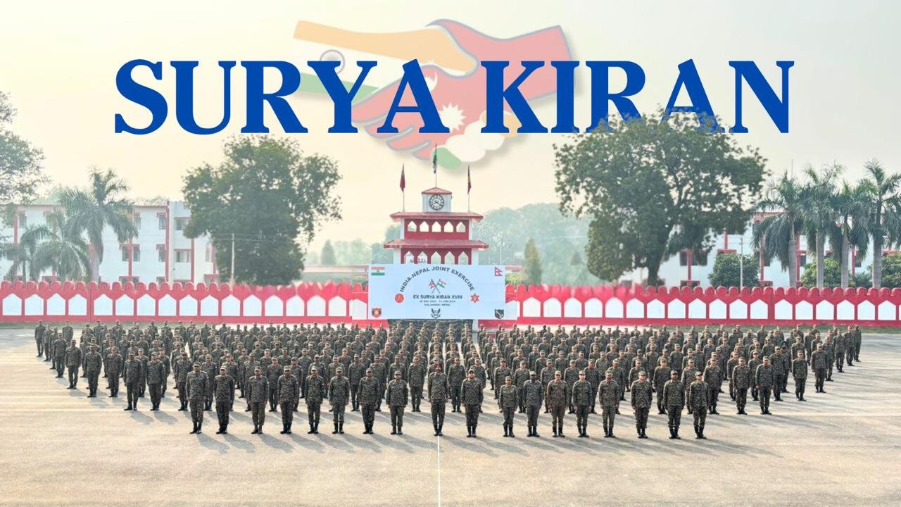 भारत और नेपाल के बीच द्विपक्षीय-संबंधों के विस्तार के लिए सैन्य-अभ्यास सूर्यकिरण का 18वां संस्करण लुंबिनी के रूपन्देही में शुरू