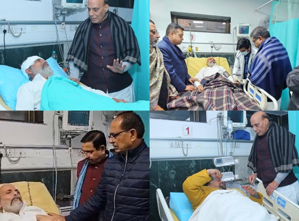 Union Ministers Visit Injured BJP MPs Pratap Sarangi & Mukesh Rajput at RML Hospital Amid Protests