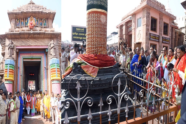 Odisha: President Murmu offers prayers at Jagannath Temple in Puri