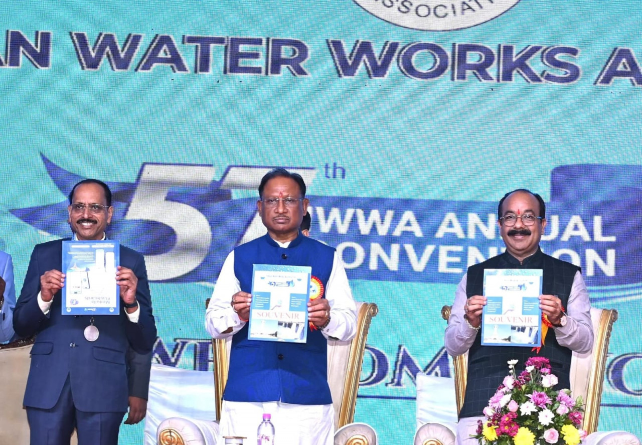 मुख्यमंत्री विष्णुदेव साय ने इंडियन वाटर वर्क्स एसोसिएशन का 57वां वार्षिक अधिवेशन का किया उद्घाटन
