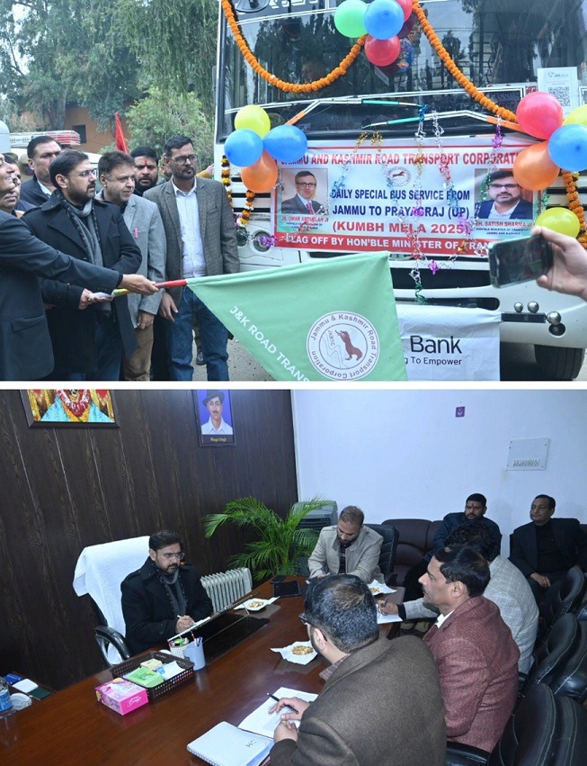 जम्मू-कश्मीर: जम्मू से प्रयागराज तक एक विशेष बस सेवा शुरू की गई